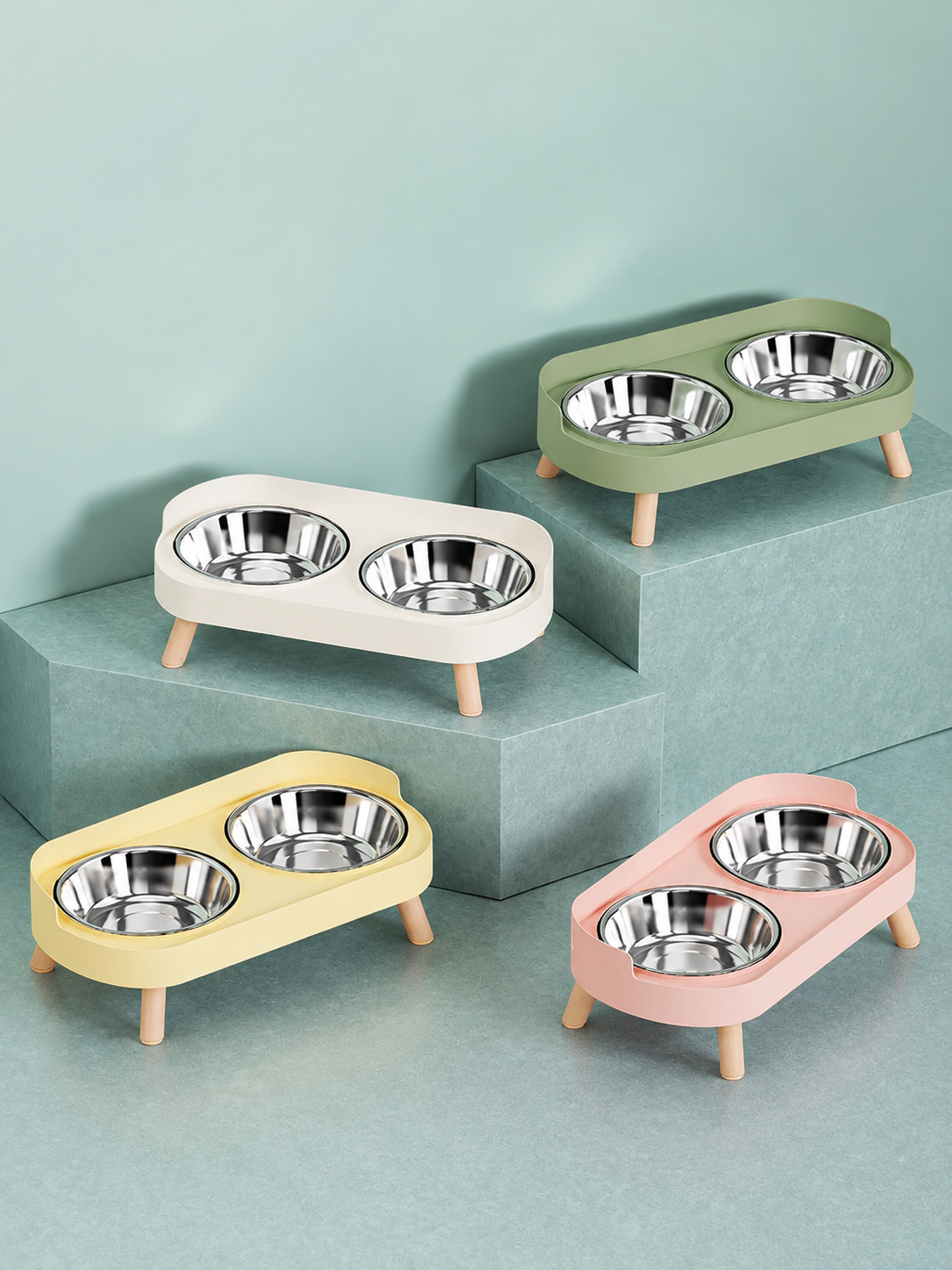 Le Duo’Miam – Double gamelle surélevée en inox
