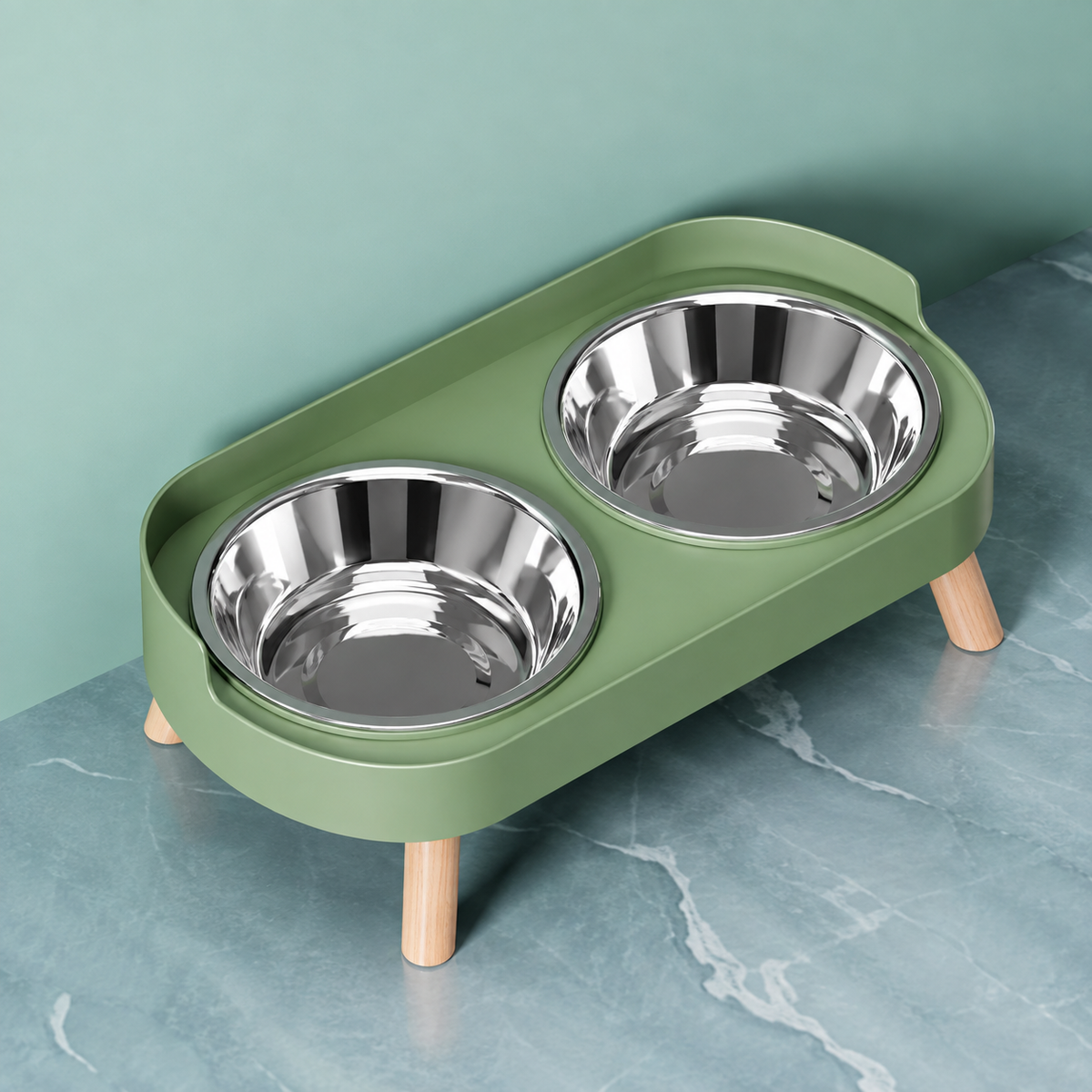 Le Duo’Miam – Double gamelle surélevée en inox