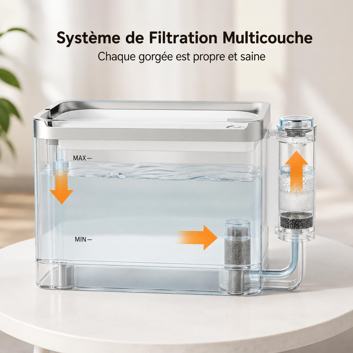 La Source Féline - Fontaine à eau 3,3 L