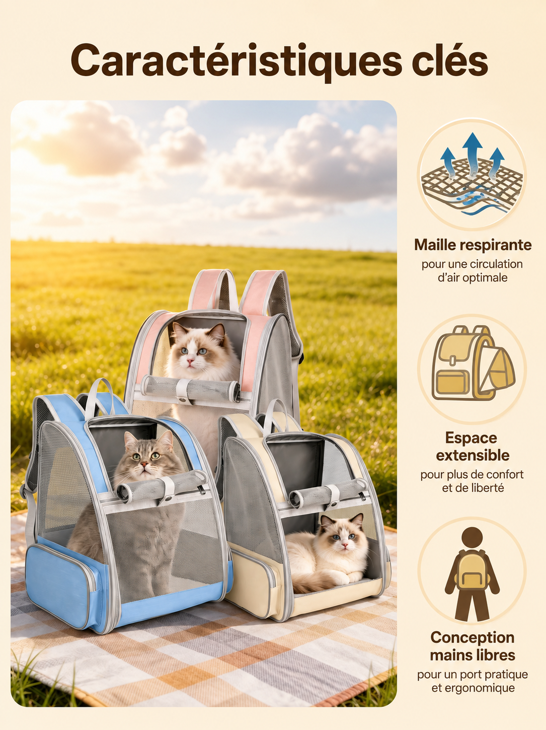 Le Chat’Pack - Sac à dos de transport
