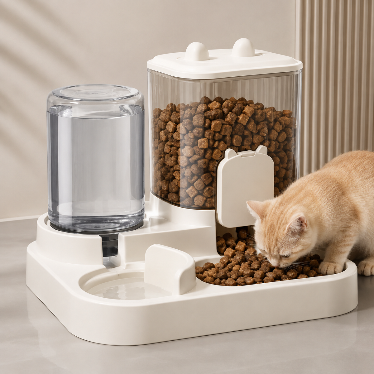 Le Resto’Chat - Distributeur 2-en-1 croquettes & eau