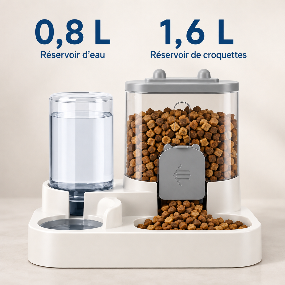 Le Resto’Chat - Distributeur 2-en-1 croquettes & eau