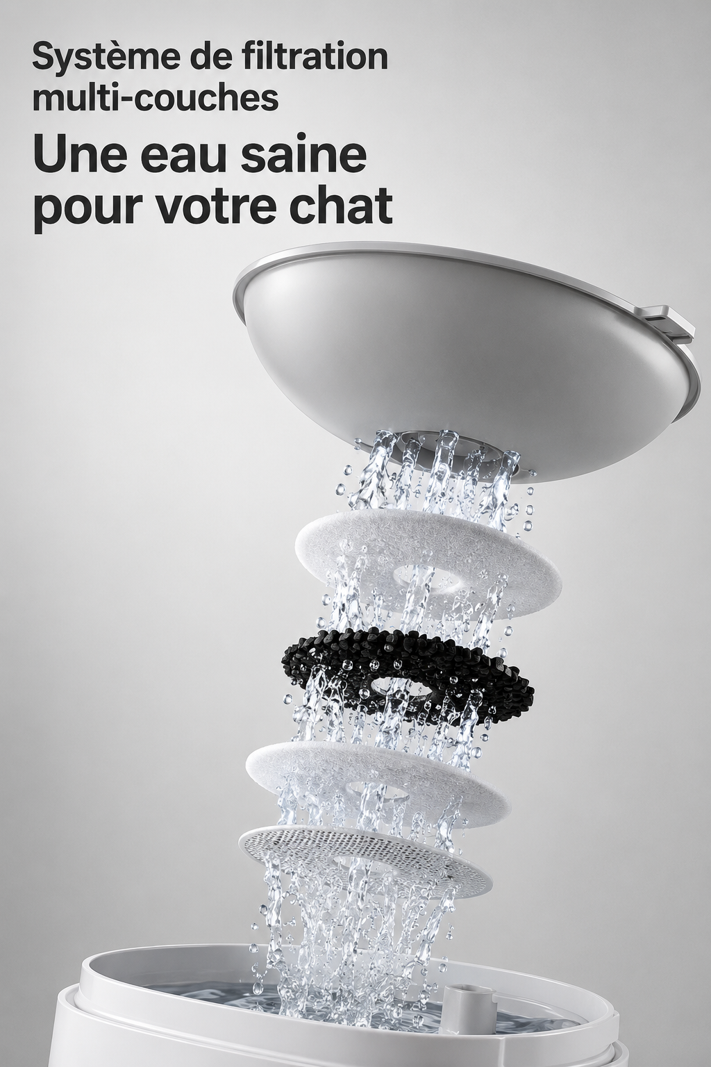 Le Resto’Chat - Distributeur 2-en-1 croquettes & eau