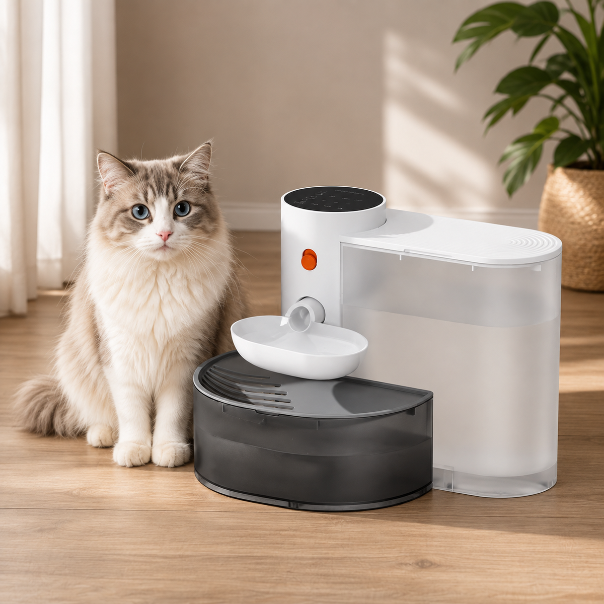 La Miaou’Pure - Fontaine à eau automatique sans filtre