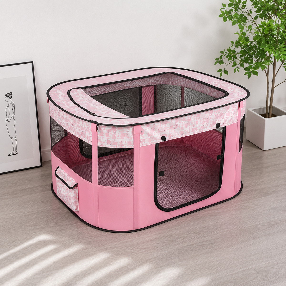 La Maison Douillette – Parc pliable pour chat