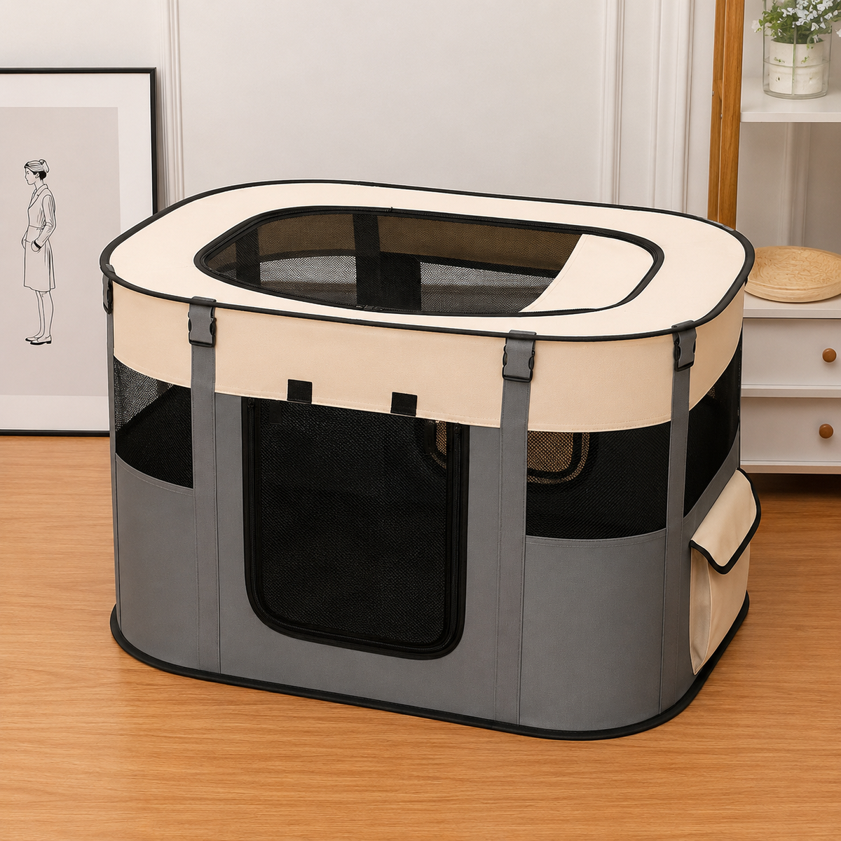 La Maison Douillette – Parc pliable pour chat