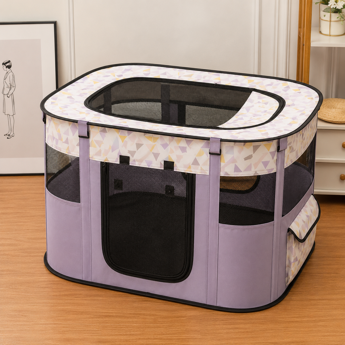 La Maison Douillette – Parc pliable pour chat