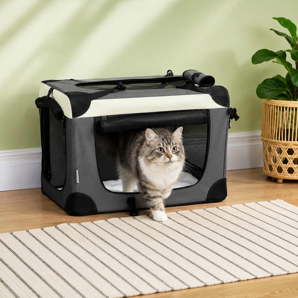 Le Sac’Nomade – Sac de transport souple pour petit chat - jusqu'à 4 kg