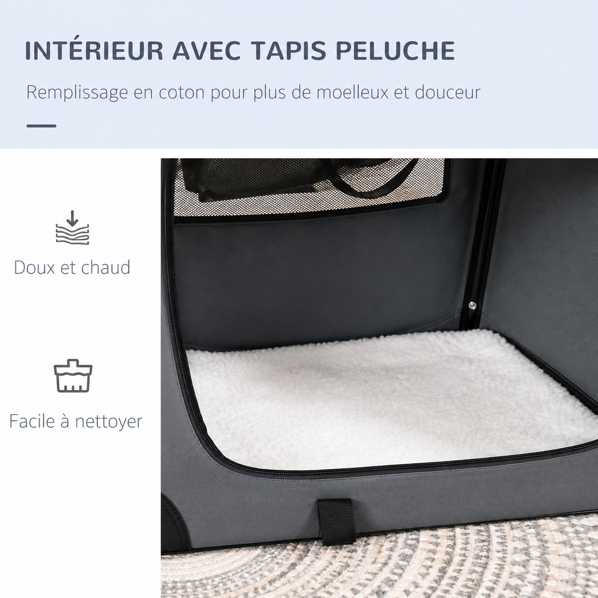 Le Sac’Nomade – Sac de transport souple pour petit chat - jusqu'à 4 kg