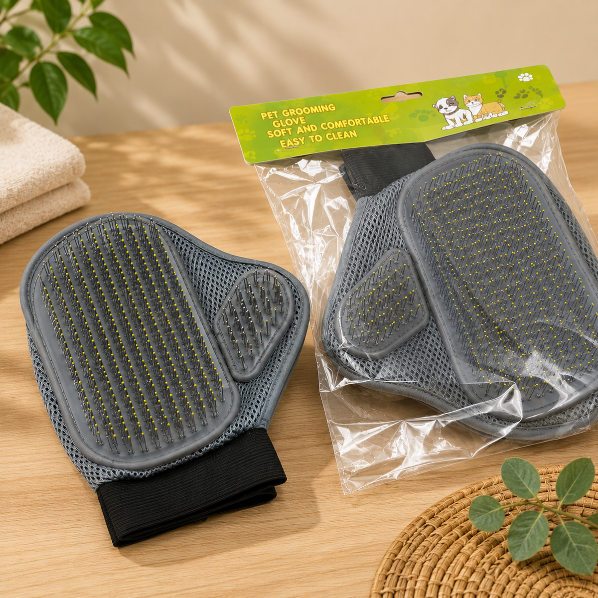 La Patte de Velours – Gant de toilettage & massage
