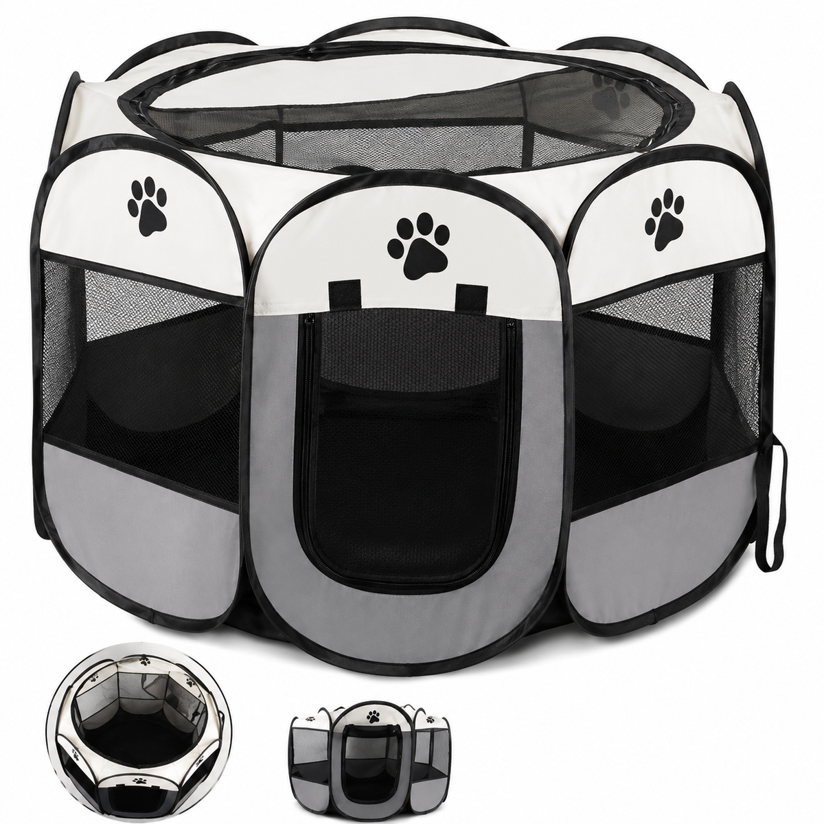 Le Chat’Piteau – Parc pliable octogonal pour chat