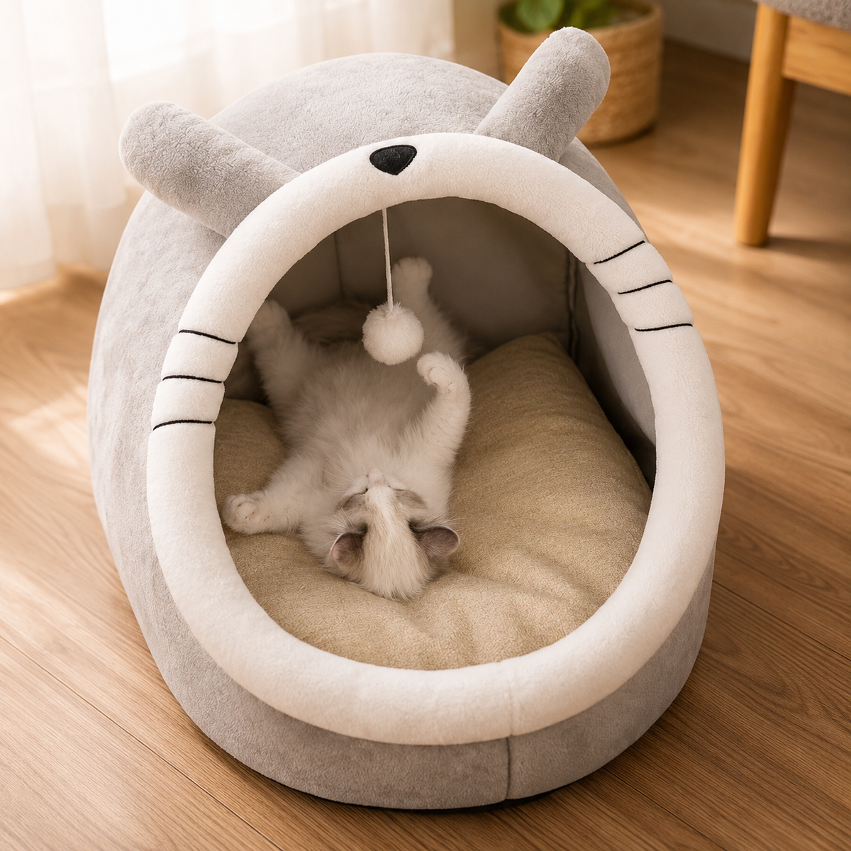 Le Ronrondouillet – Niche douillette pour chat