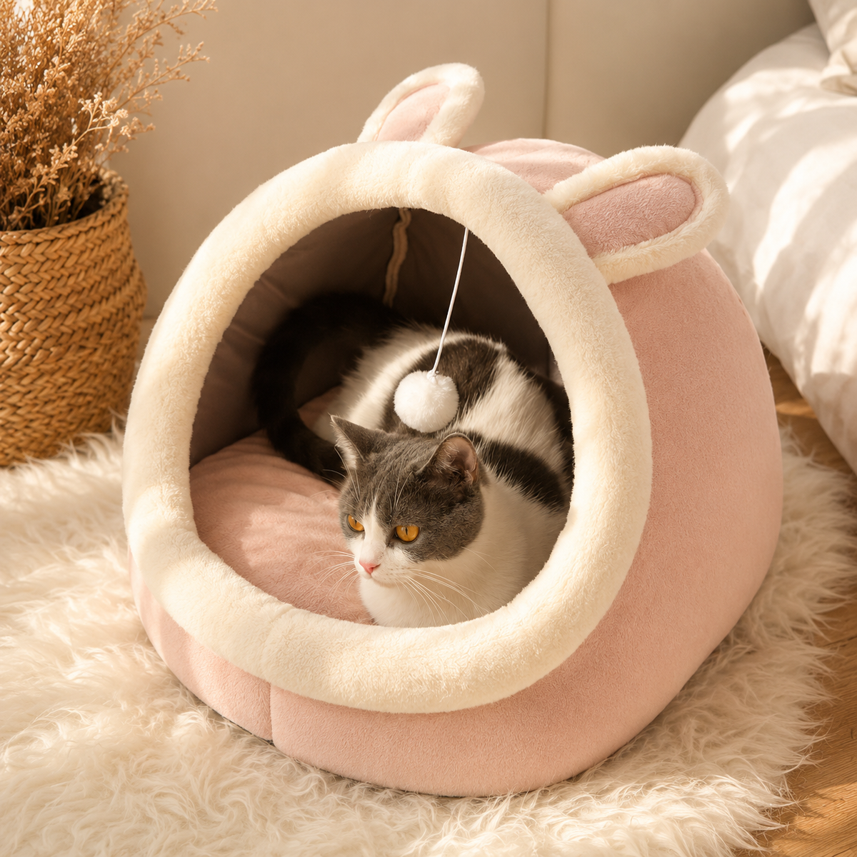 Le Ronrondouillet – Niche douillette pour chat