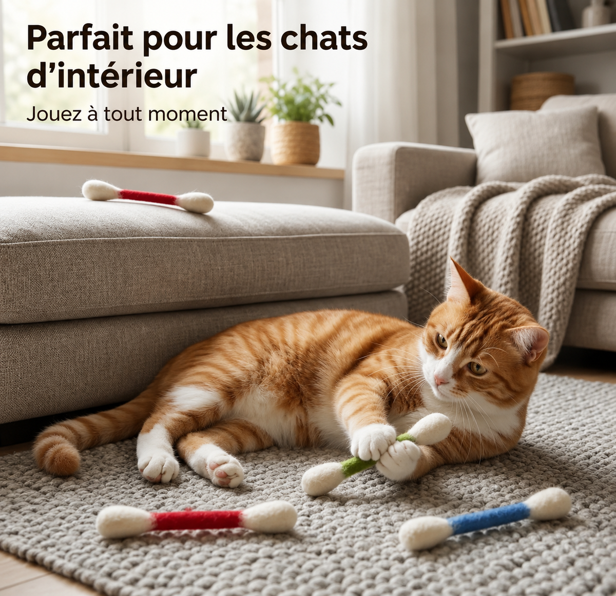 Les Miaou’Sticks – Bâtonnets de jeu pour chat