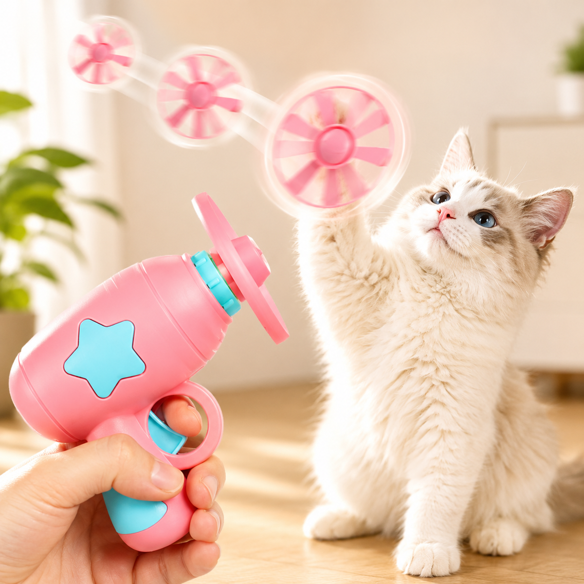 Le Miaou’Disc – Lance-disques interactif pour chat