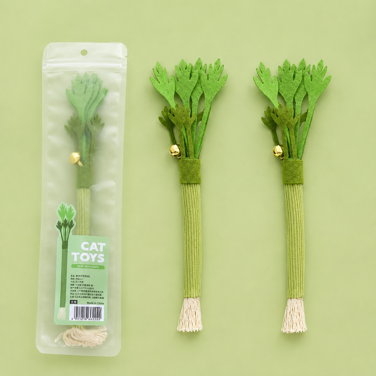 Céli'Miaou – Jouet à l'herbe à chat en forme de céleri