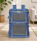 Le Cocon Voyageur – Sac à dos de transport double pour chats