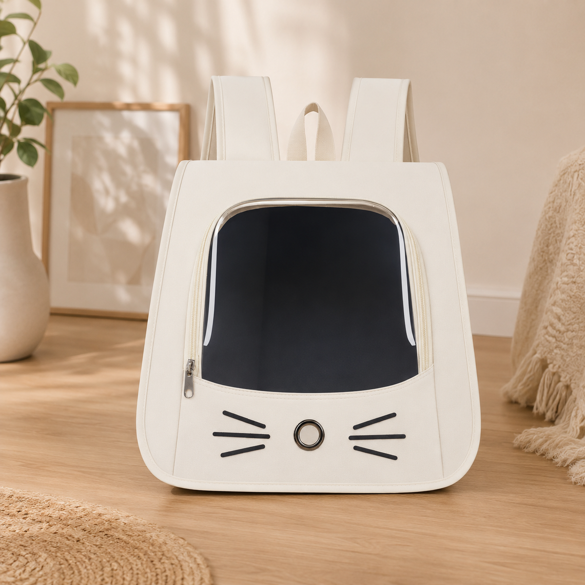 Le Nid à Moustaches – Sac à dos de transport pour chat