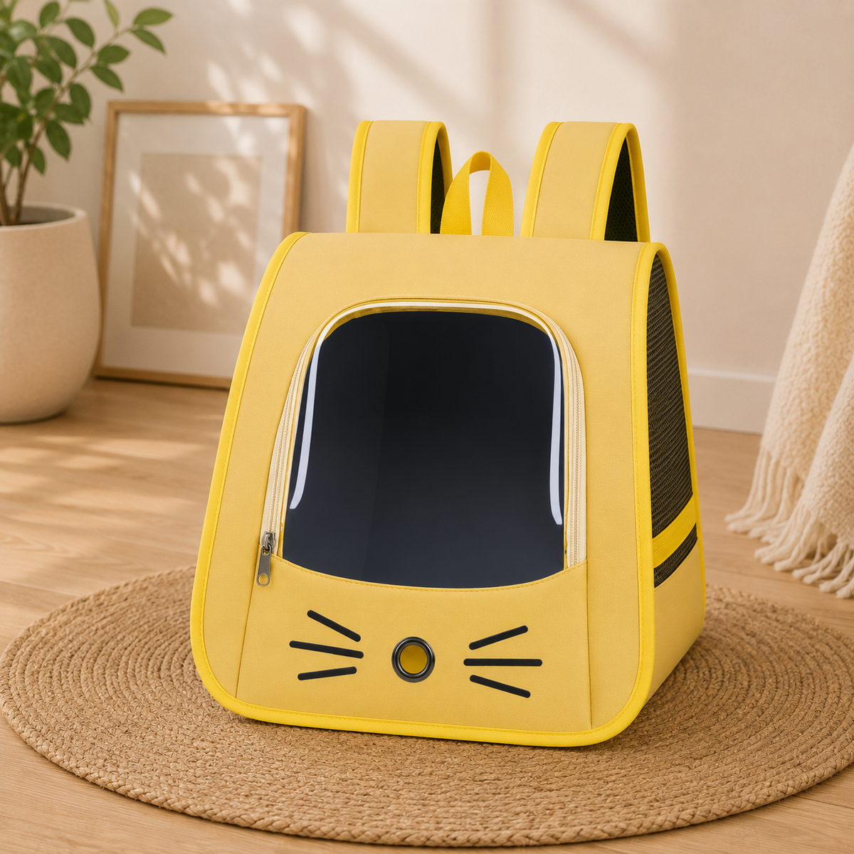 Le Nid à Moustaches – Sac à dos de transport pour chat