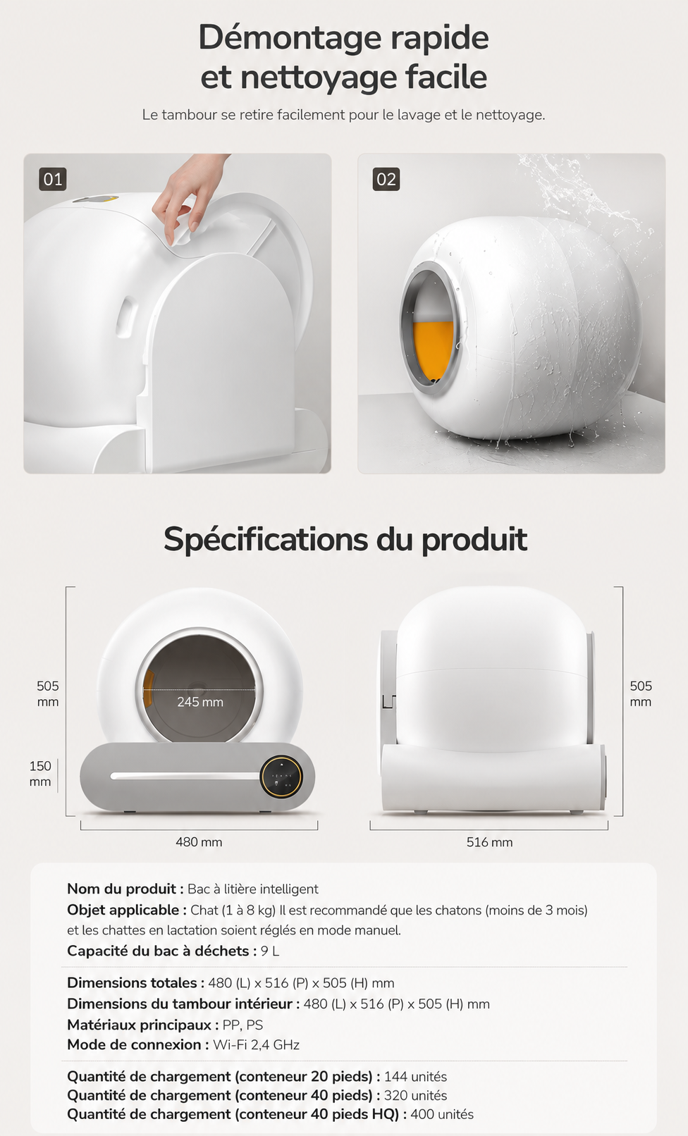 La Ronron’Clean – Litière automatique connectée