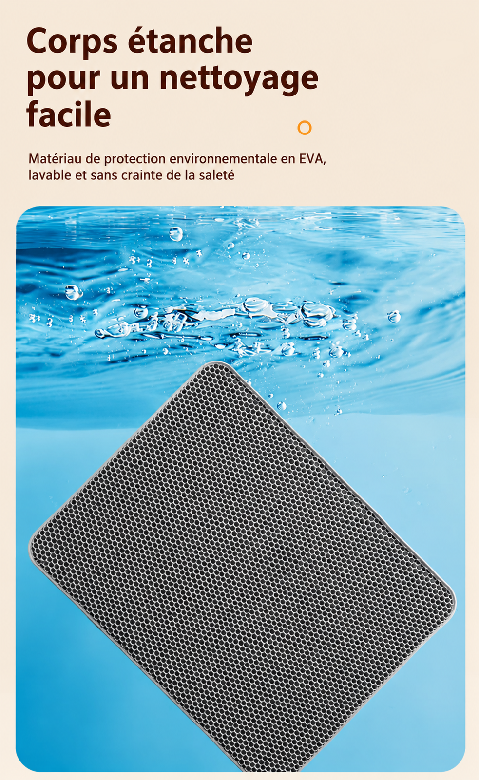 PattePropre - Tapis récupérateur de litière double couche