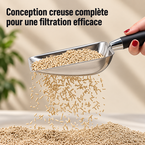Inox’Pattes – Pelle à litière en acier inoxydable
