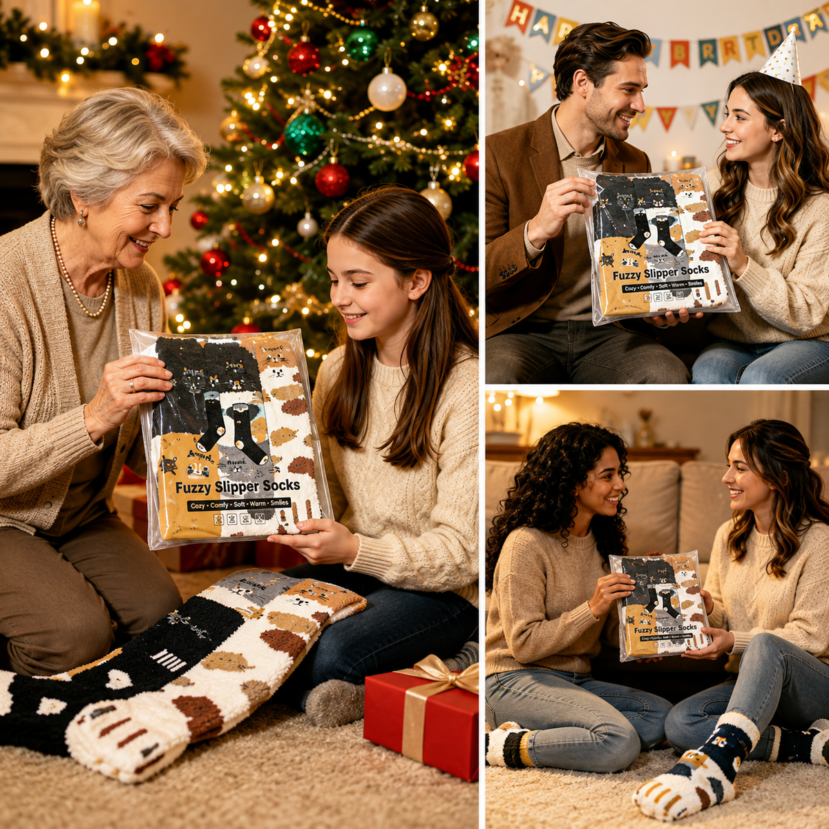 Les Ronron'Moumoutes™ – coffret 5 paires de chaussettes cocooning