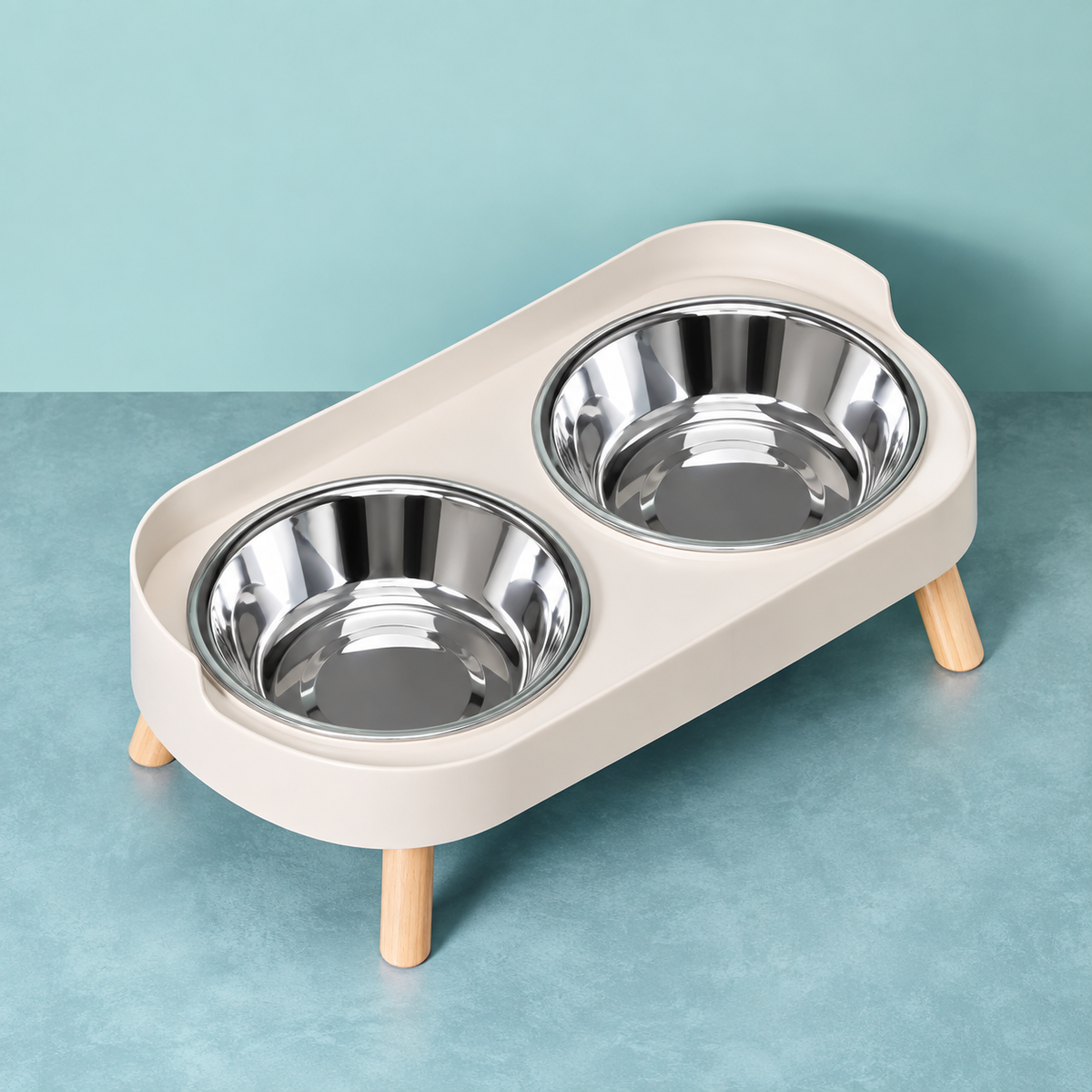 Le Duo’Miam – Double gamelle surélevée en inox
