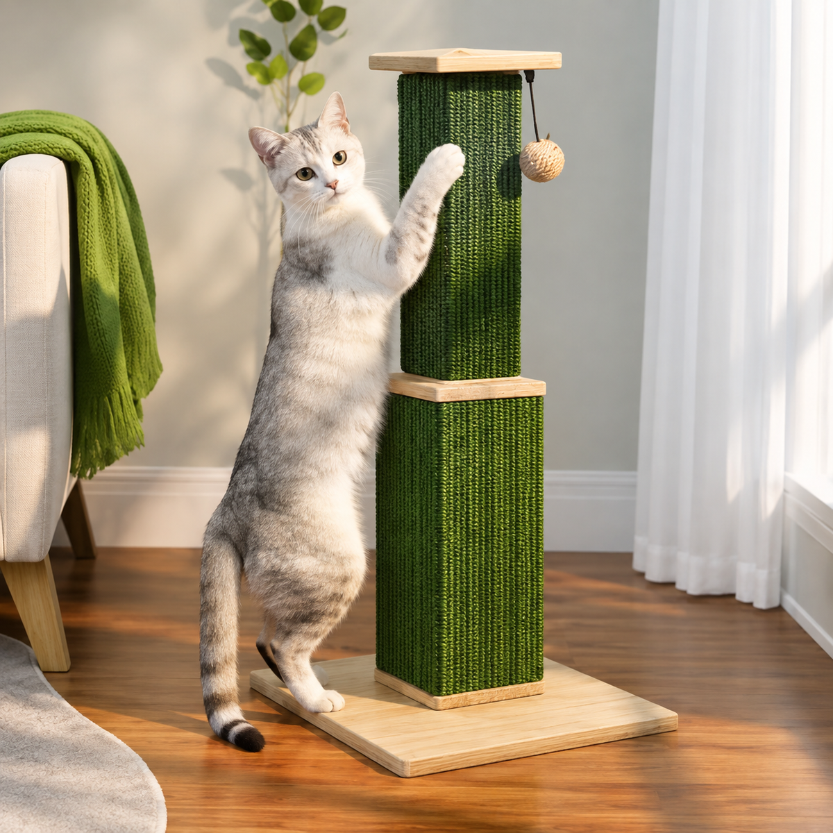 Le Totem Félin – Griffoir en sisal 81 cm