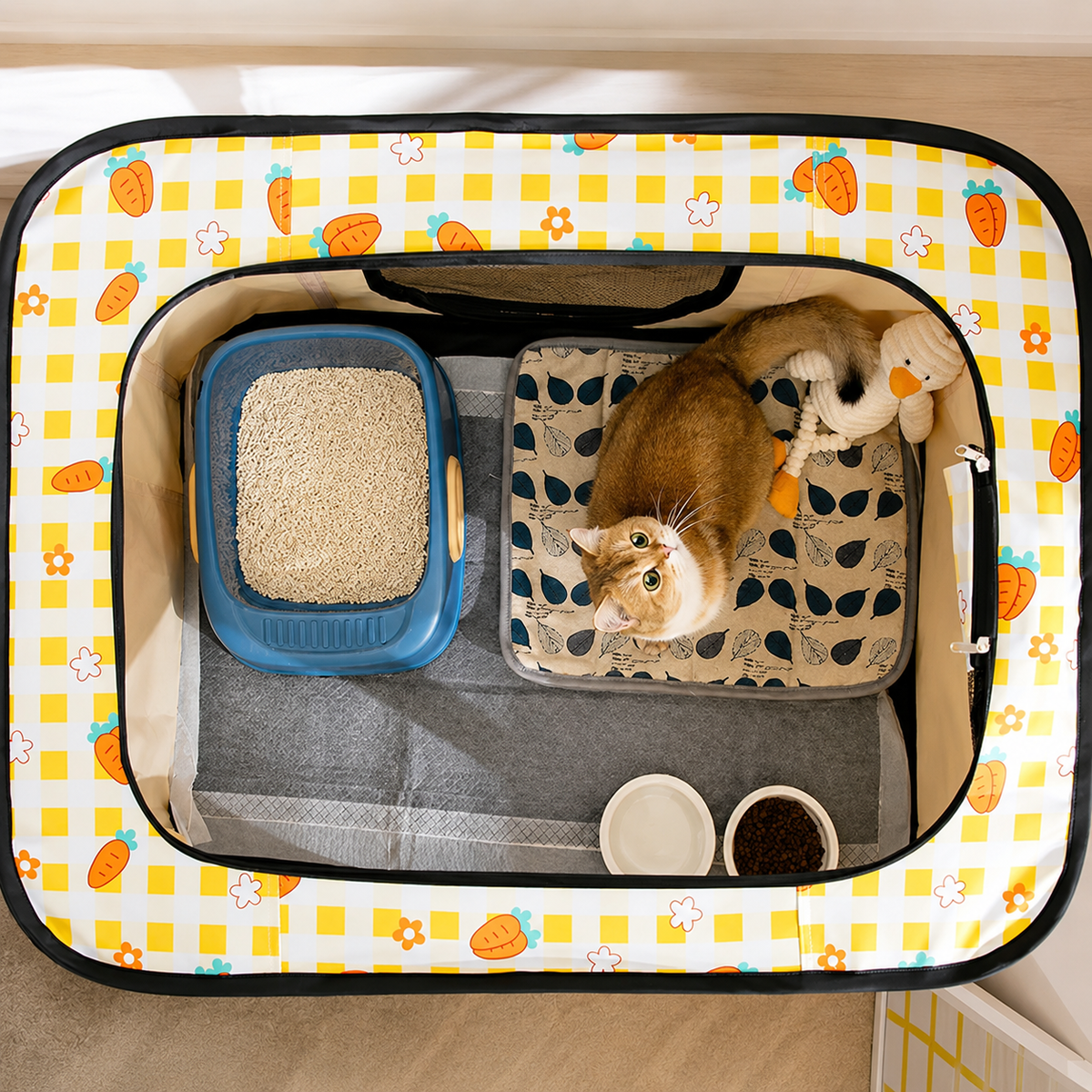 La Maison Douillette – Parc pliable pour chat
