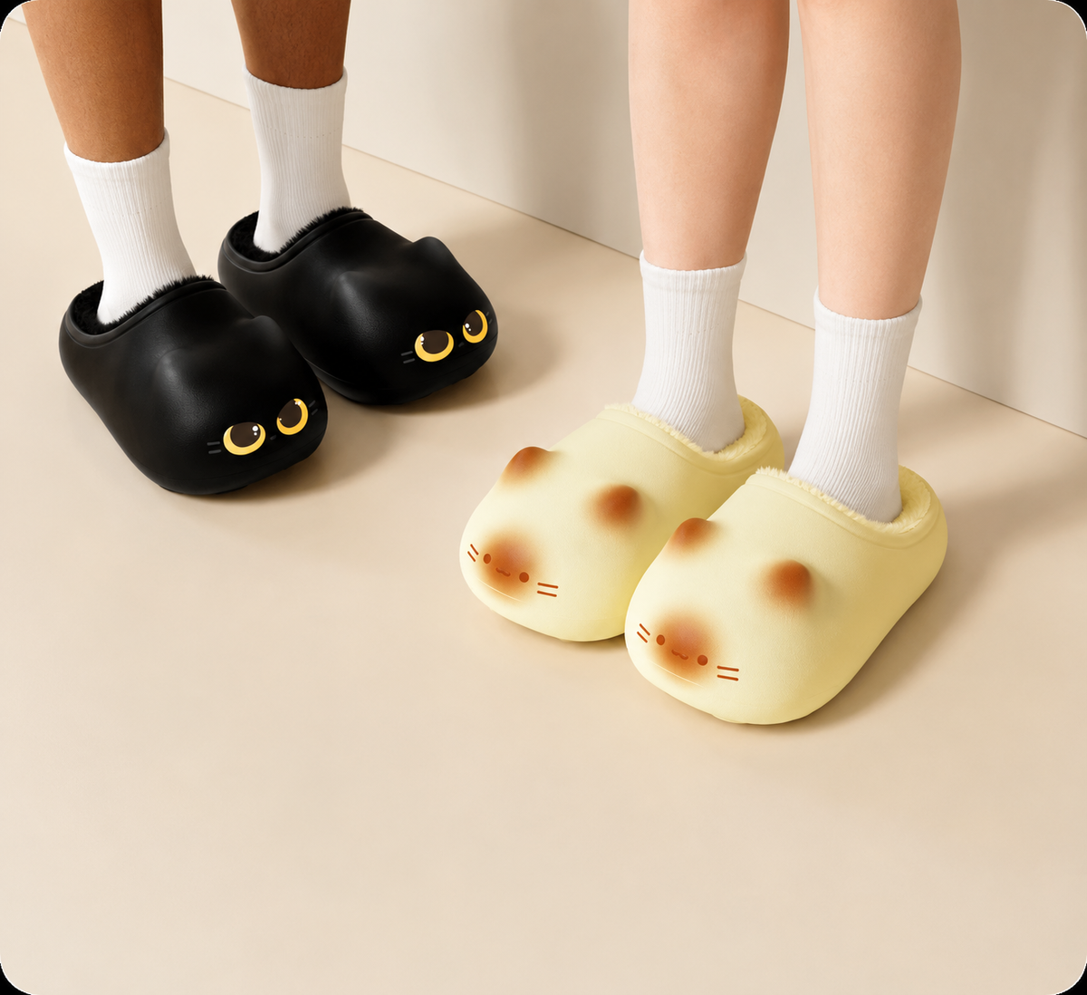 Les Miaou'Pattes – Pantoufles chat Kawaii