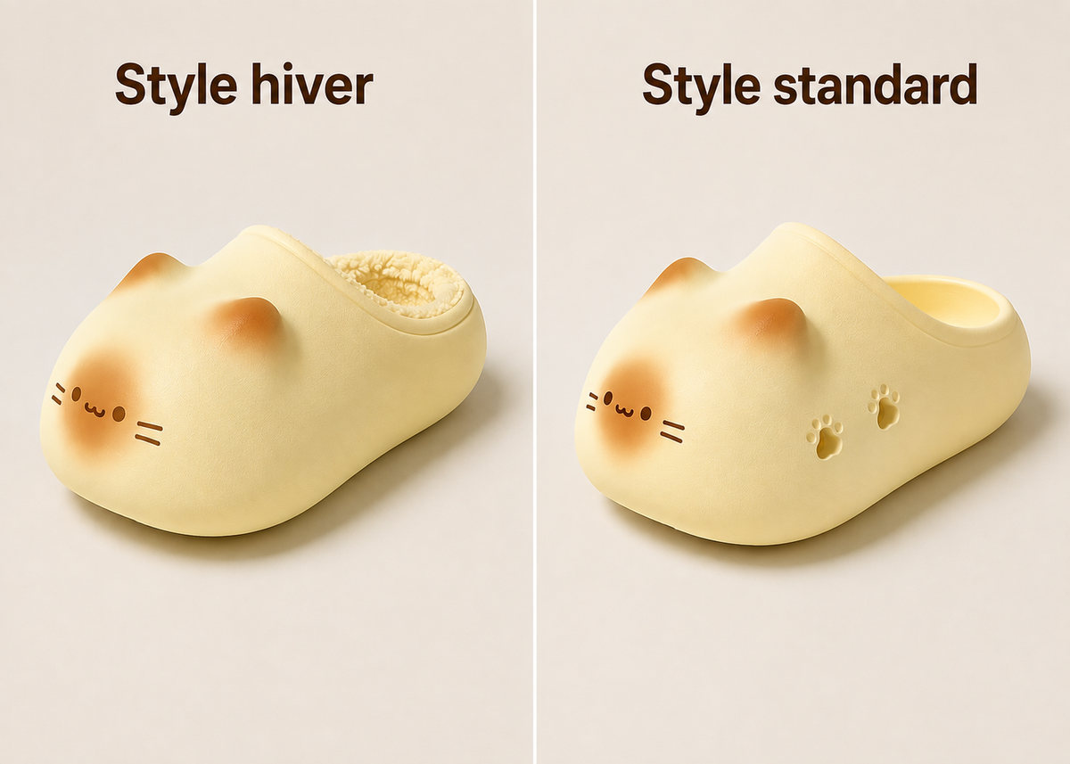 Les Miaou'Pattes – Pantoufles chat Kawaii