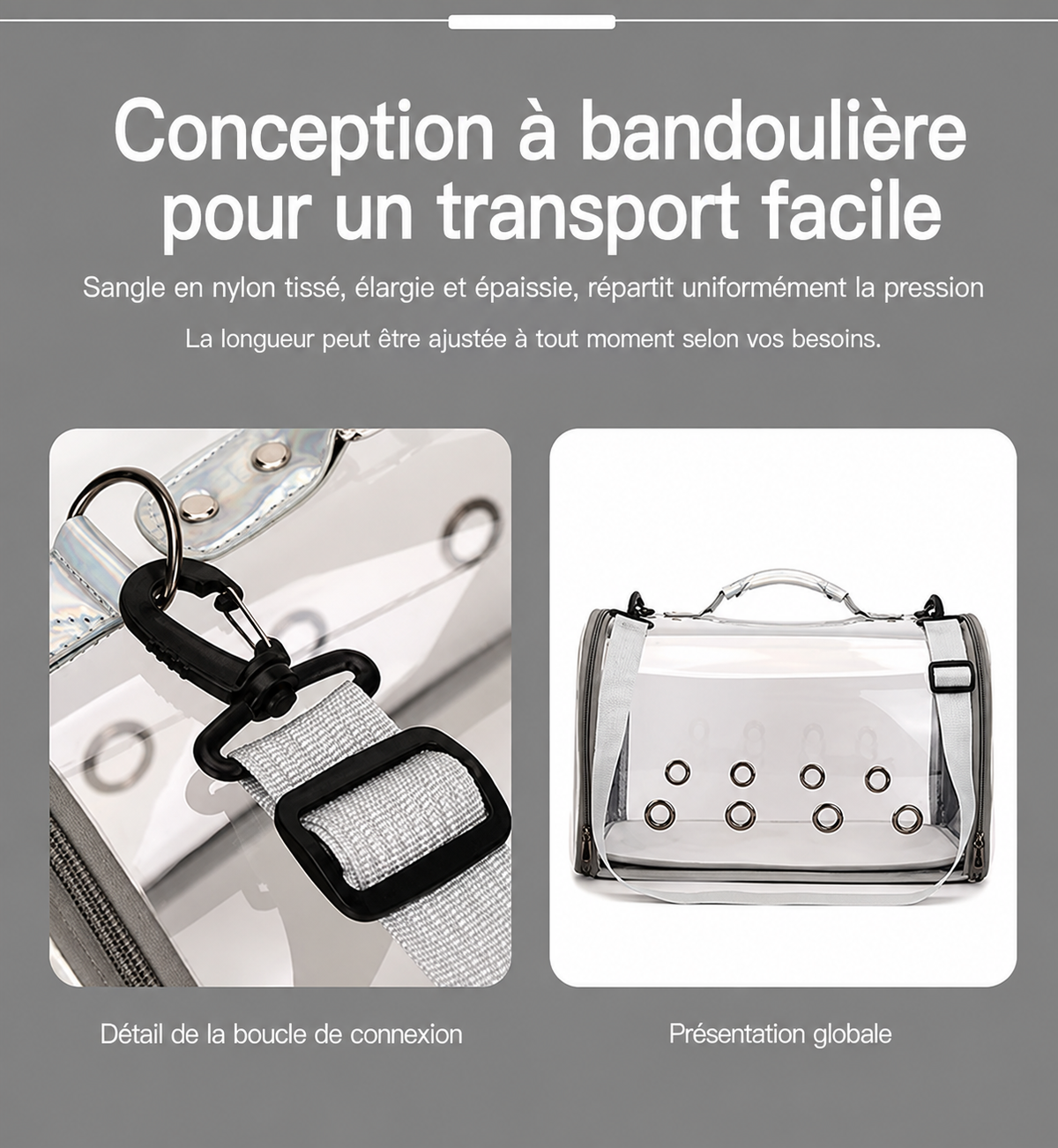 Le Panora’Chat – Sac de transport panoramique pour chat