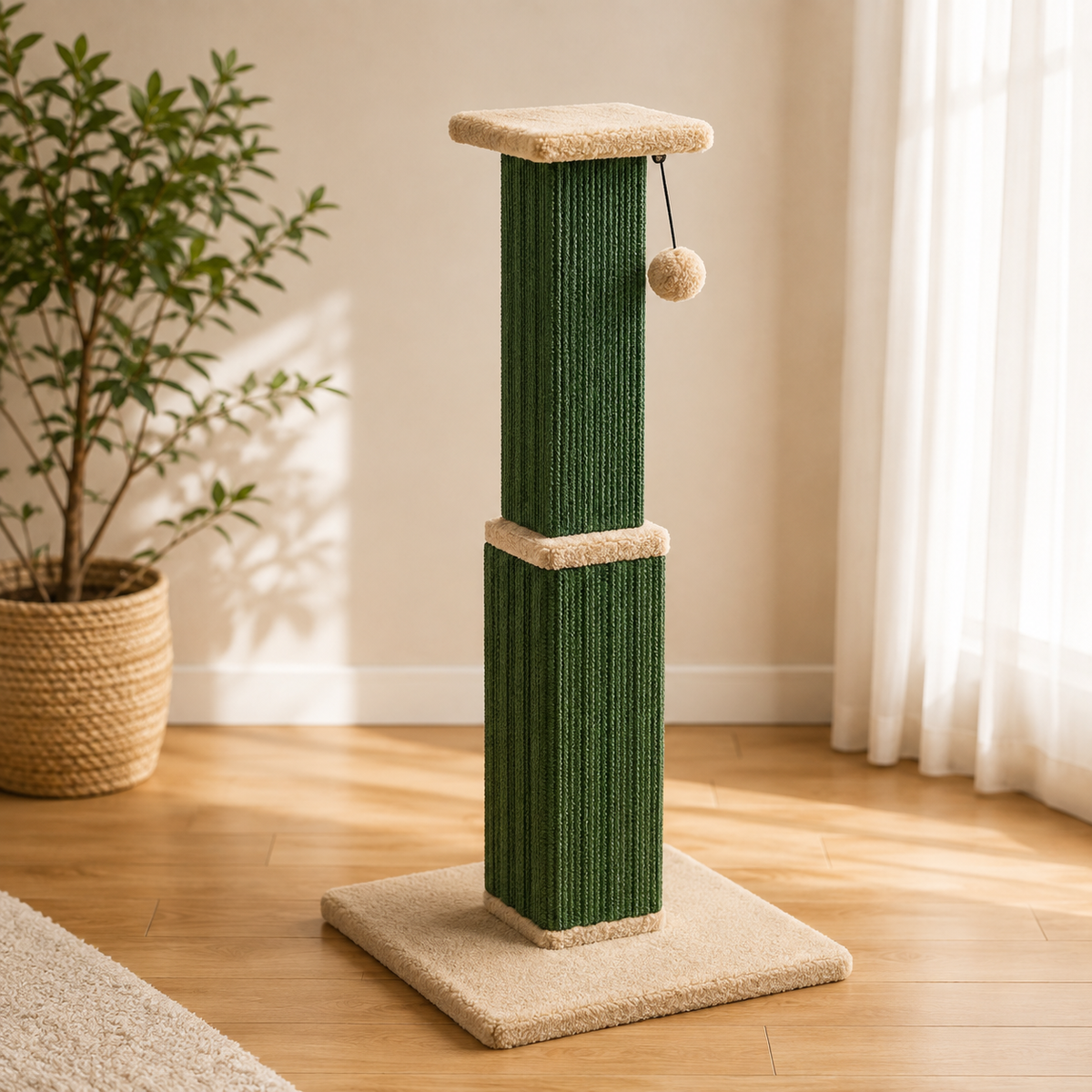 Le Totem Félin – Griffoir en sisal 81 cm