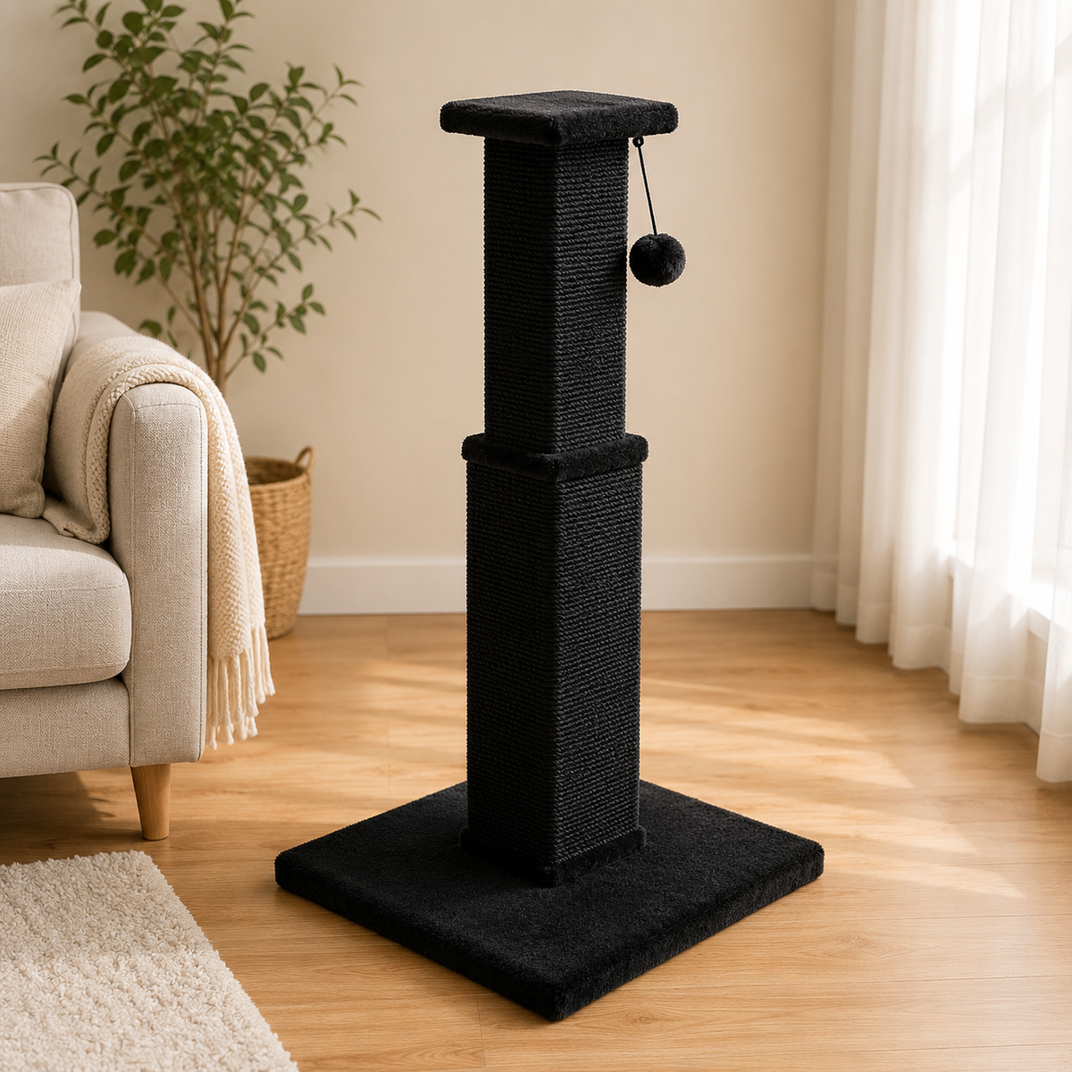 Le Totem Félin – Griffoir en sisal 81 cm
