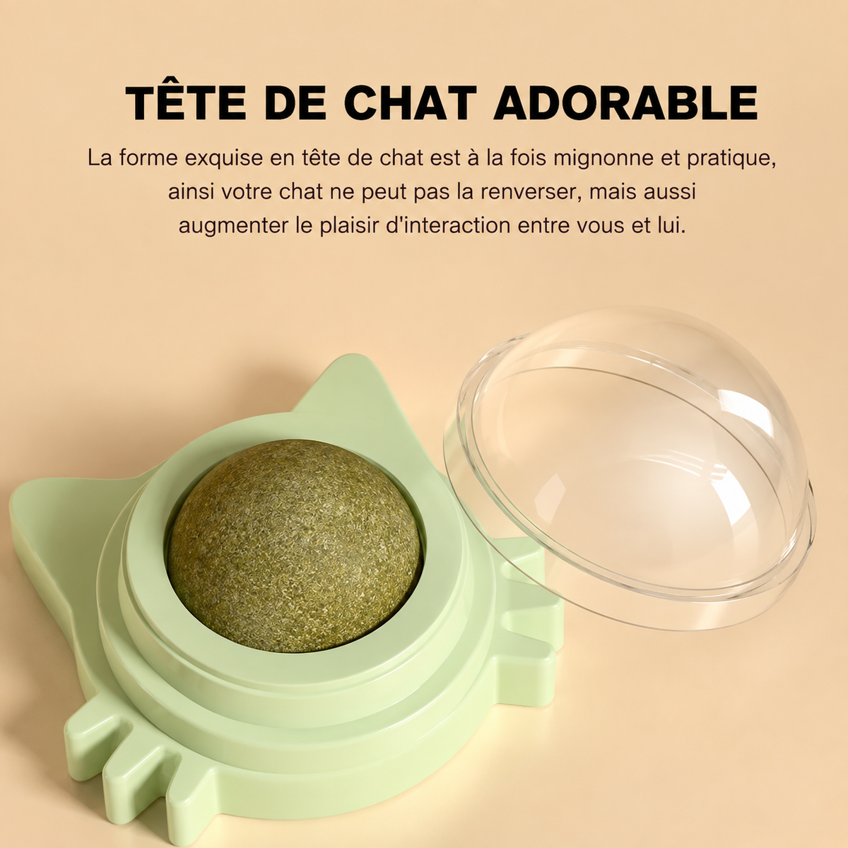 Le Léchat – Balle à lécher à la cataire pour chat