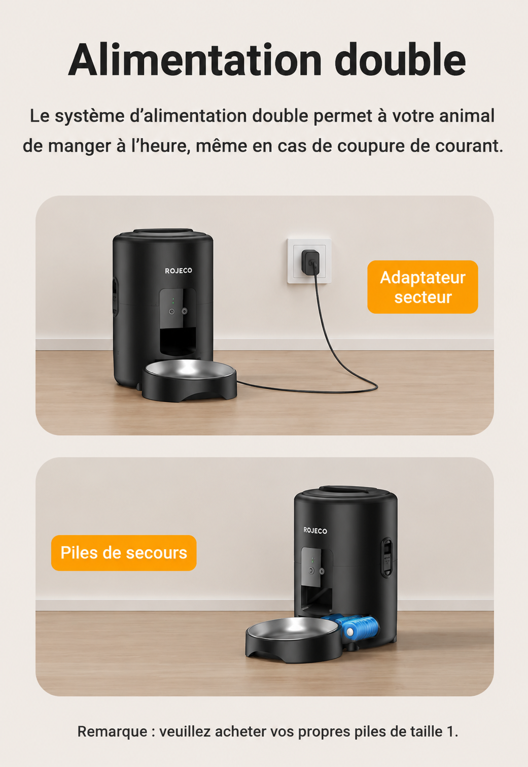 Le Miaou’matic – Distributeur connecté Wi-Fi 2 L