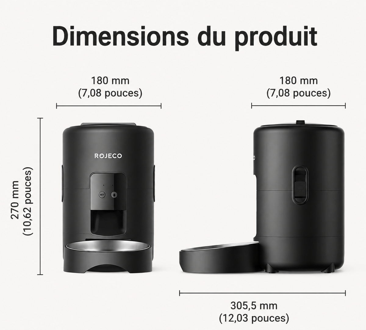 Le Miaou’matic – Distributeur connecté Wi-Fi 2 L