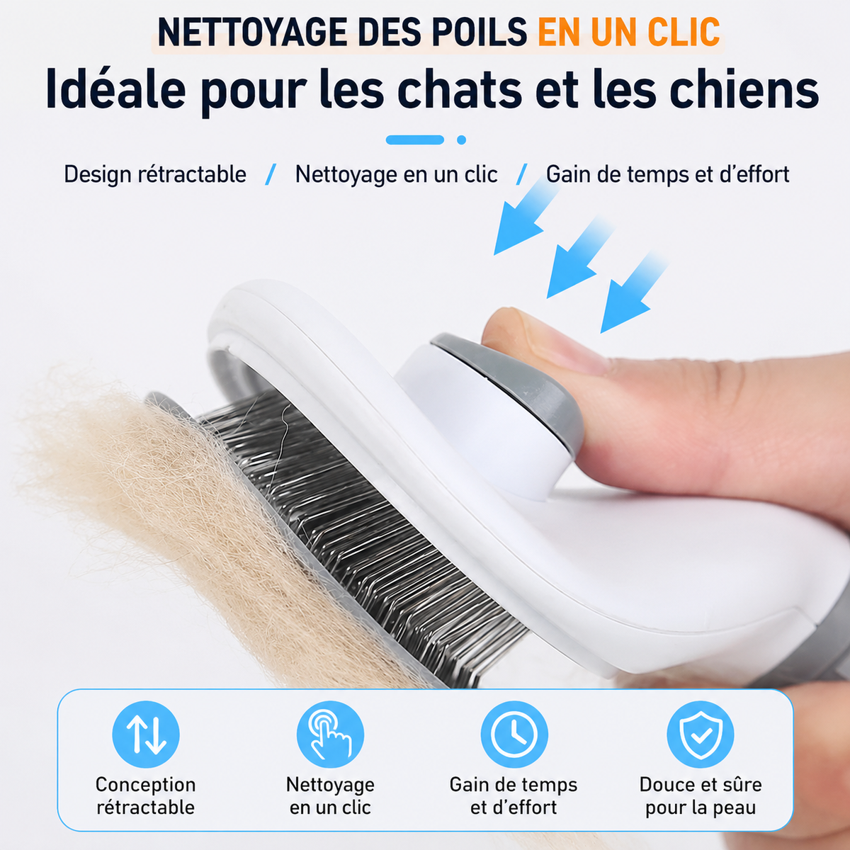 La Douce Patte - Brosse auto-nettoyante