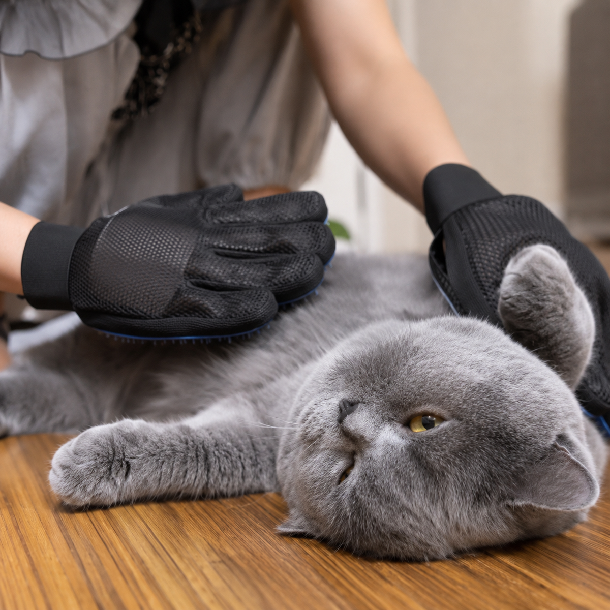 Tout en Douceur – Gant de toilettage pour chat