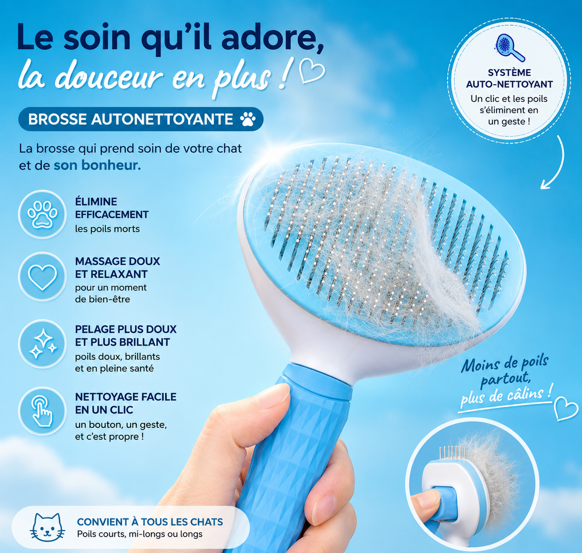 Le CâliBrush - Brosse de toilettage