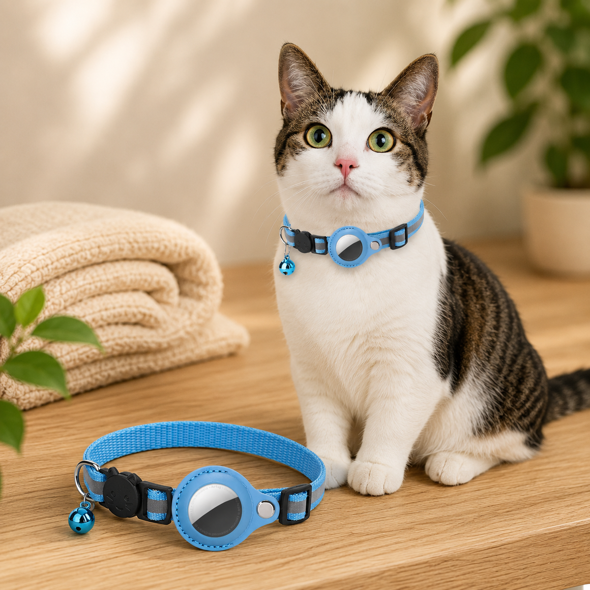 Le Gardien Ronron – Collier compatible AirTag