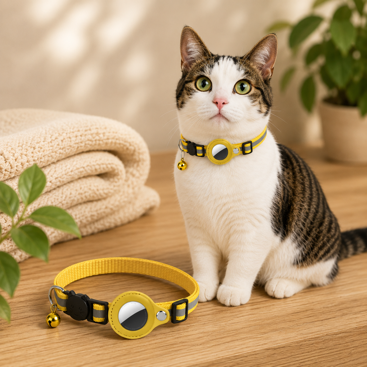 Le Gardien Ronron – Collier compatible AirTag