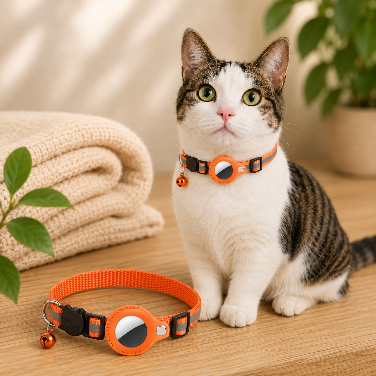 Le Gardien Ronron – Collier compatible AirTag