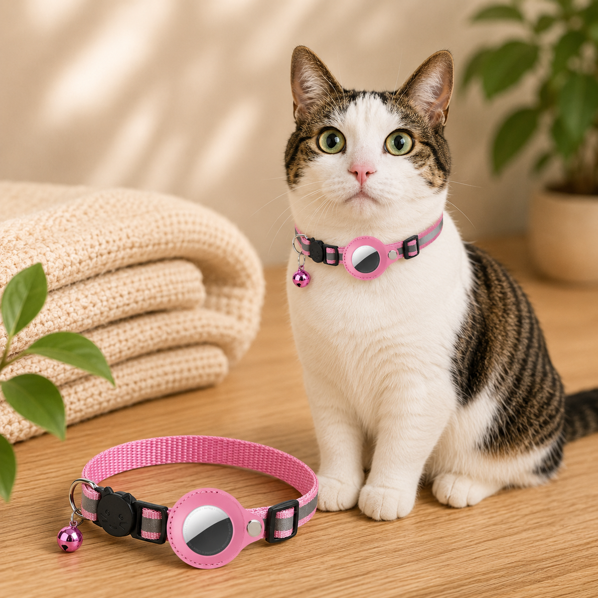 Le Gardien Ronron – Collier compatible AirTag