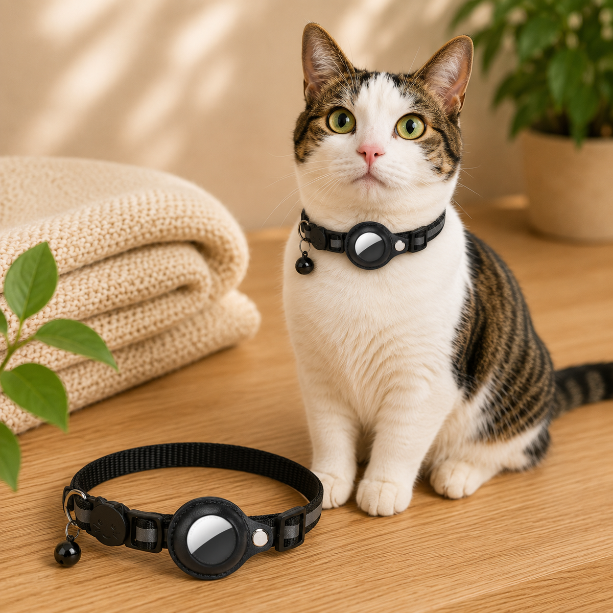 Le Gardien Ronron – Collier compatible AirTag