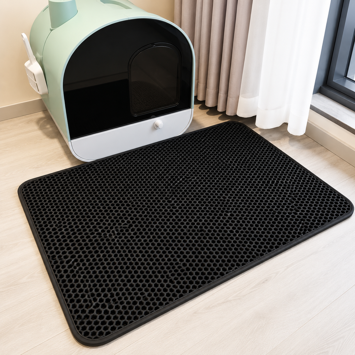 PattePropre - Tapis récupérateur de litière double couche