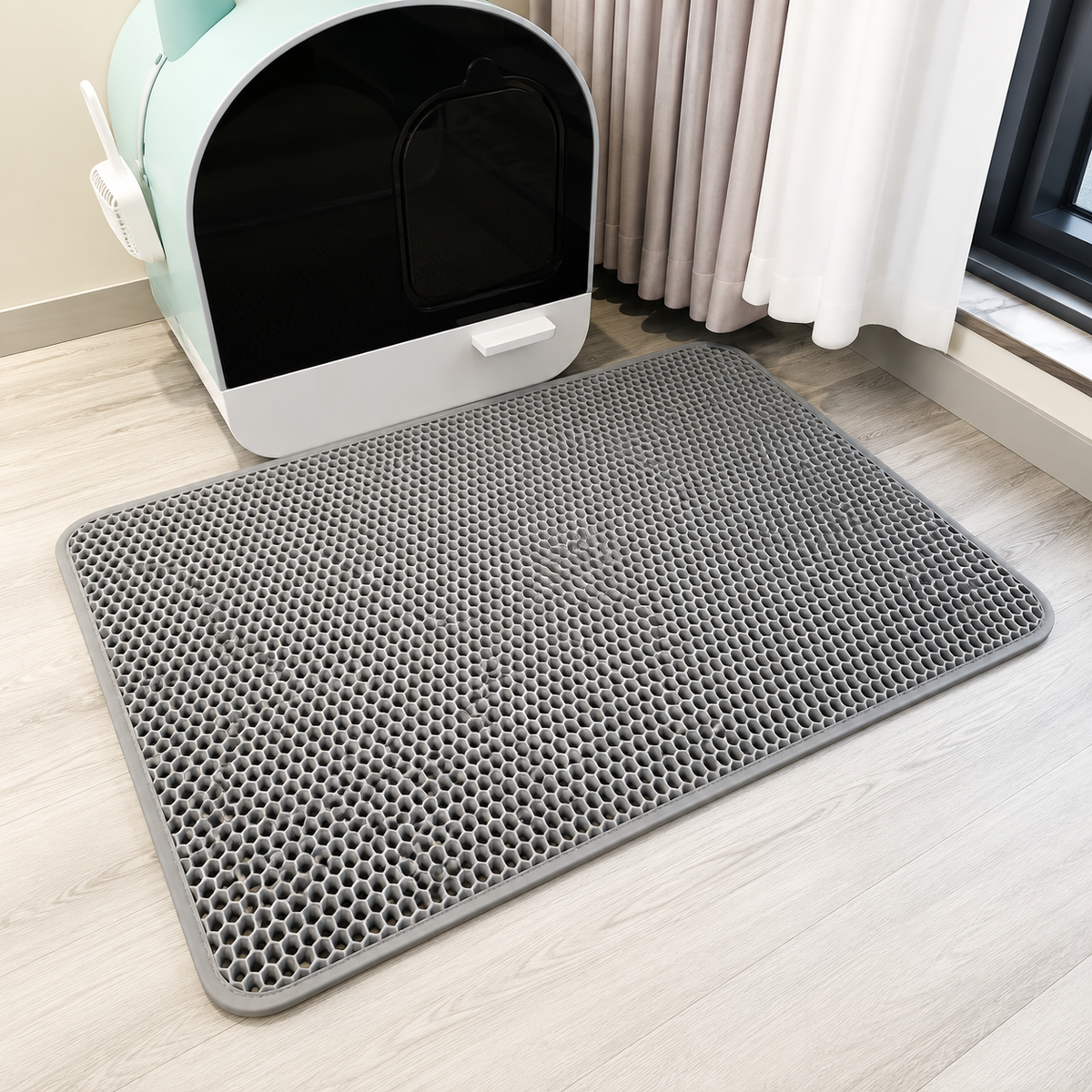 PattePropre - Tapis récupérateur de litière double couche