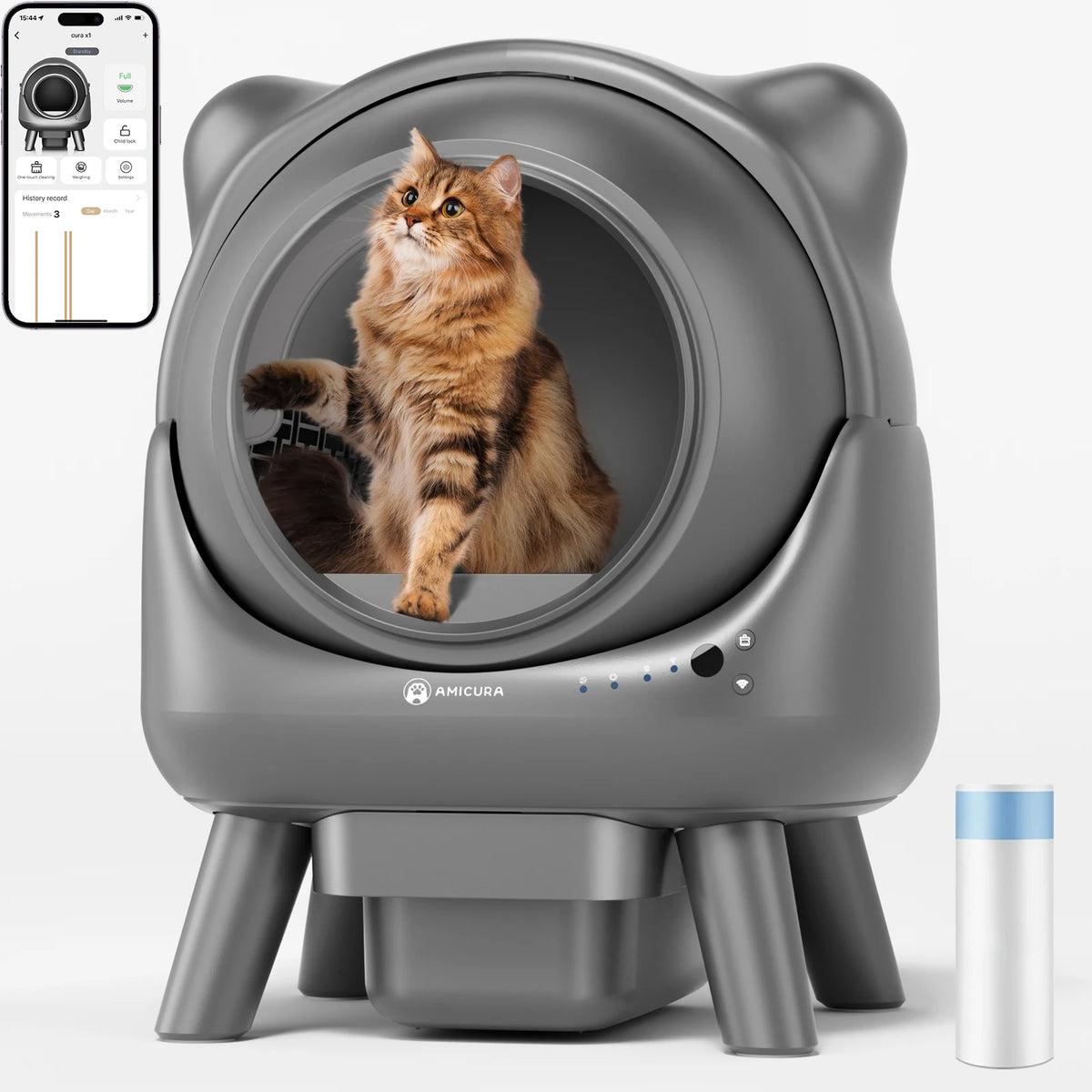 La Miaou’Station – Litière automatique connectée Wi-Fi