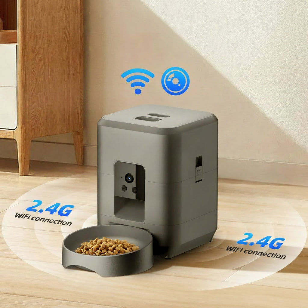 L’Œil Gourmand – Mangeoire connectée avec caméra pour chat